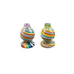 Puffco Ball Caps Glass Joystick Rainbow